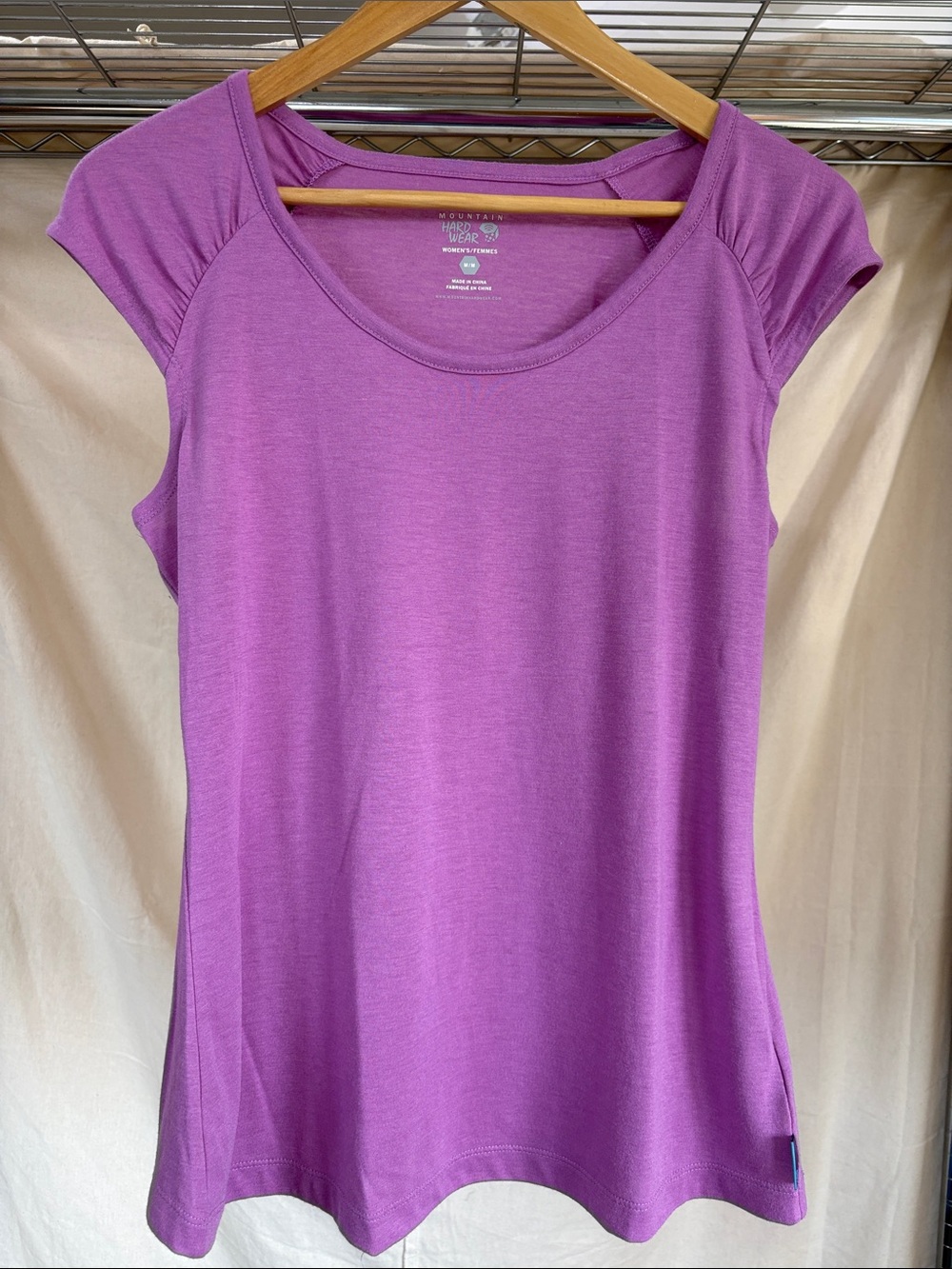 Mountain Hardwear Women's Purple Scoop Neck Cap Sleeve Tank